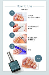 【La Curie】ジェルネイル ベースジェル トップジェル マットトップジェル マグネットトップジェル 化粧品 ノンワイプ UV/LED対応 15g 【1年保証】 La Curie025