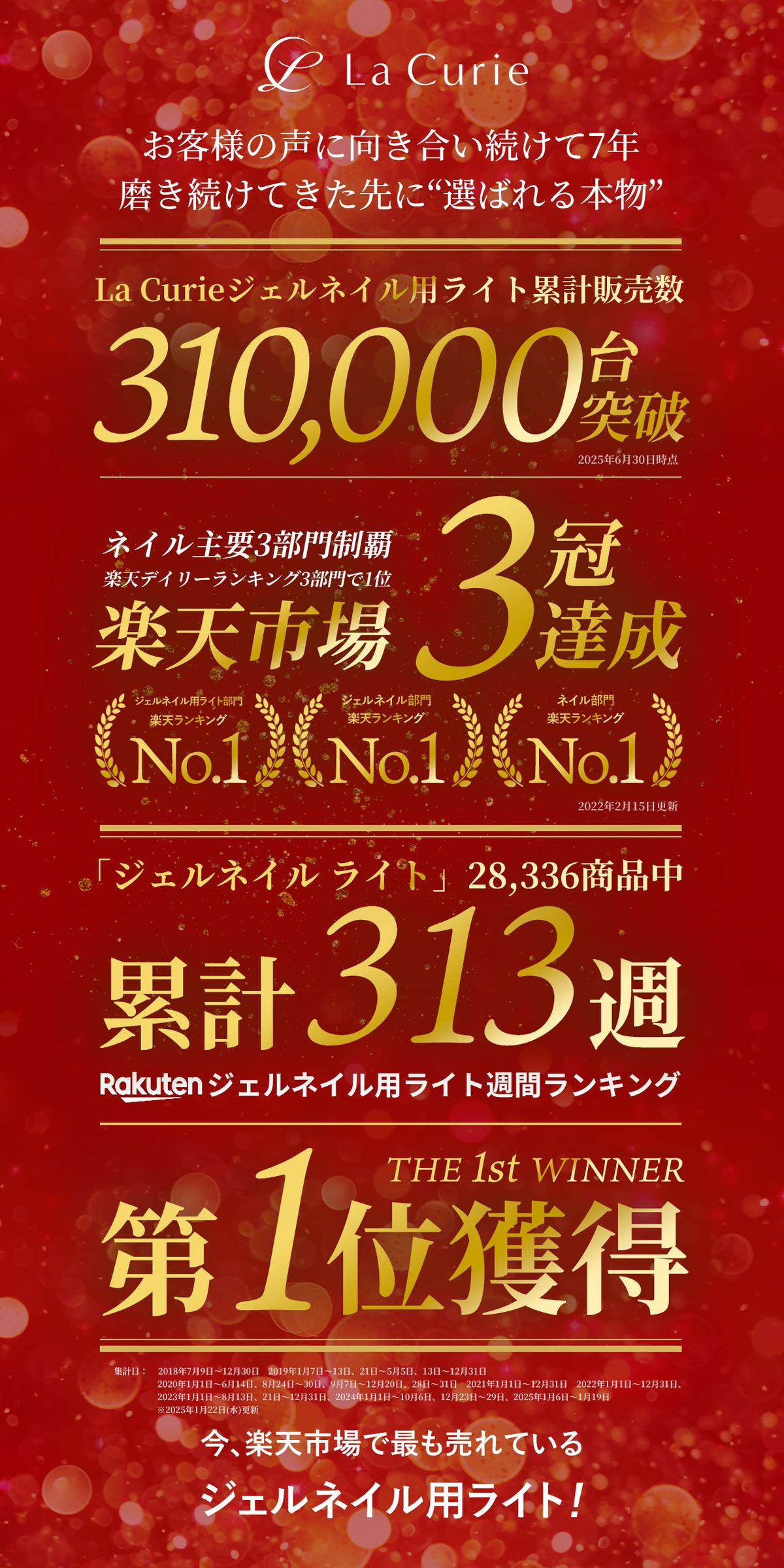 La Curie】 2025年最新リニューアル！ネイルインフルエンサー監修 LED